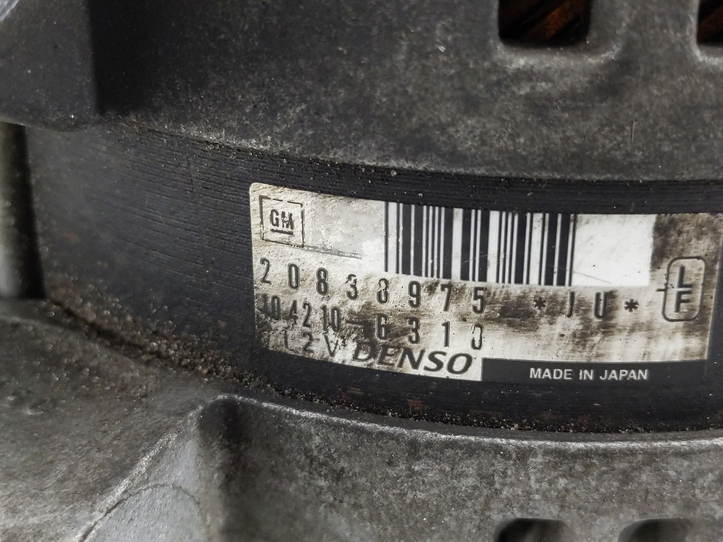 2013 Chevrolet Traverse Alternator Replacement Generator Charging Assembly Engine OEM P/N:20838975 Fits OEM Used Auto Parts 