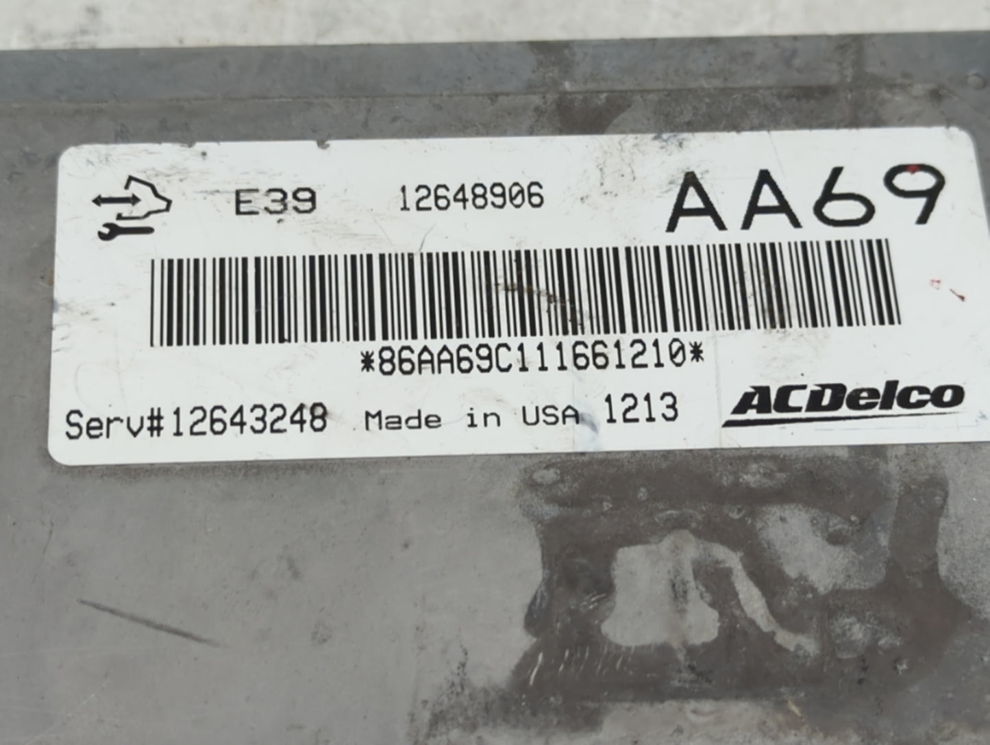 2013-2016 Chevrolet Traverse PCM Engine Control Computer ECU ECM PCU OEM P/N:12648906 Fits Fits 2013 2014 2015 2016 OEM Used