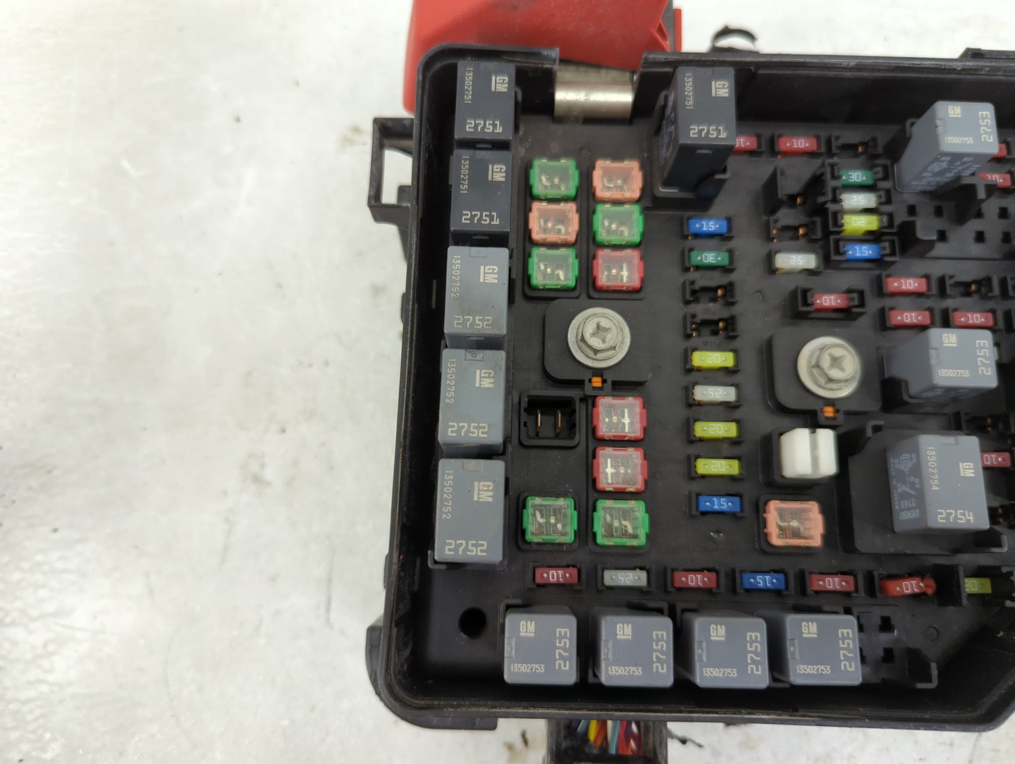 2013-2014 Chevrolet Traverse Fusebox Fuse Box Panel Relay Module P/N:7140-1941-30 22933346 Fits Fits 2013 2014 OEM Used Auto