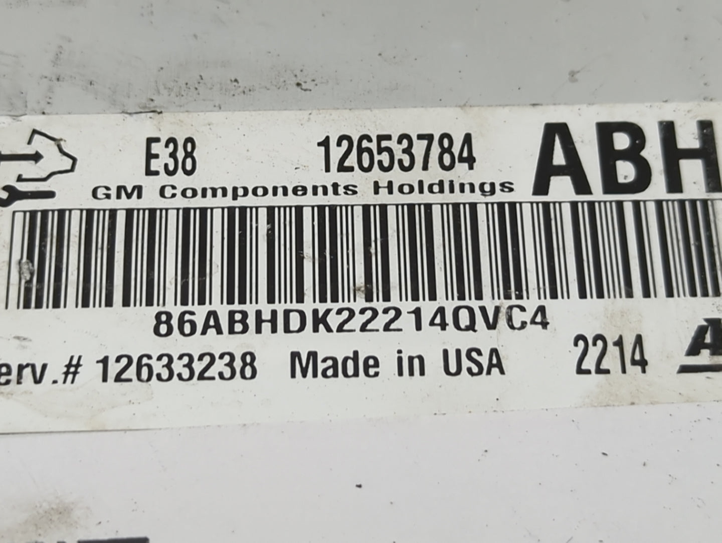 2013 Chevrolet Traverse PCM Engine Control Computer ECU ECM PCU OEM P/N:12653784 12633238 Fits OEM Used Auto Parts - Oemused