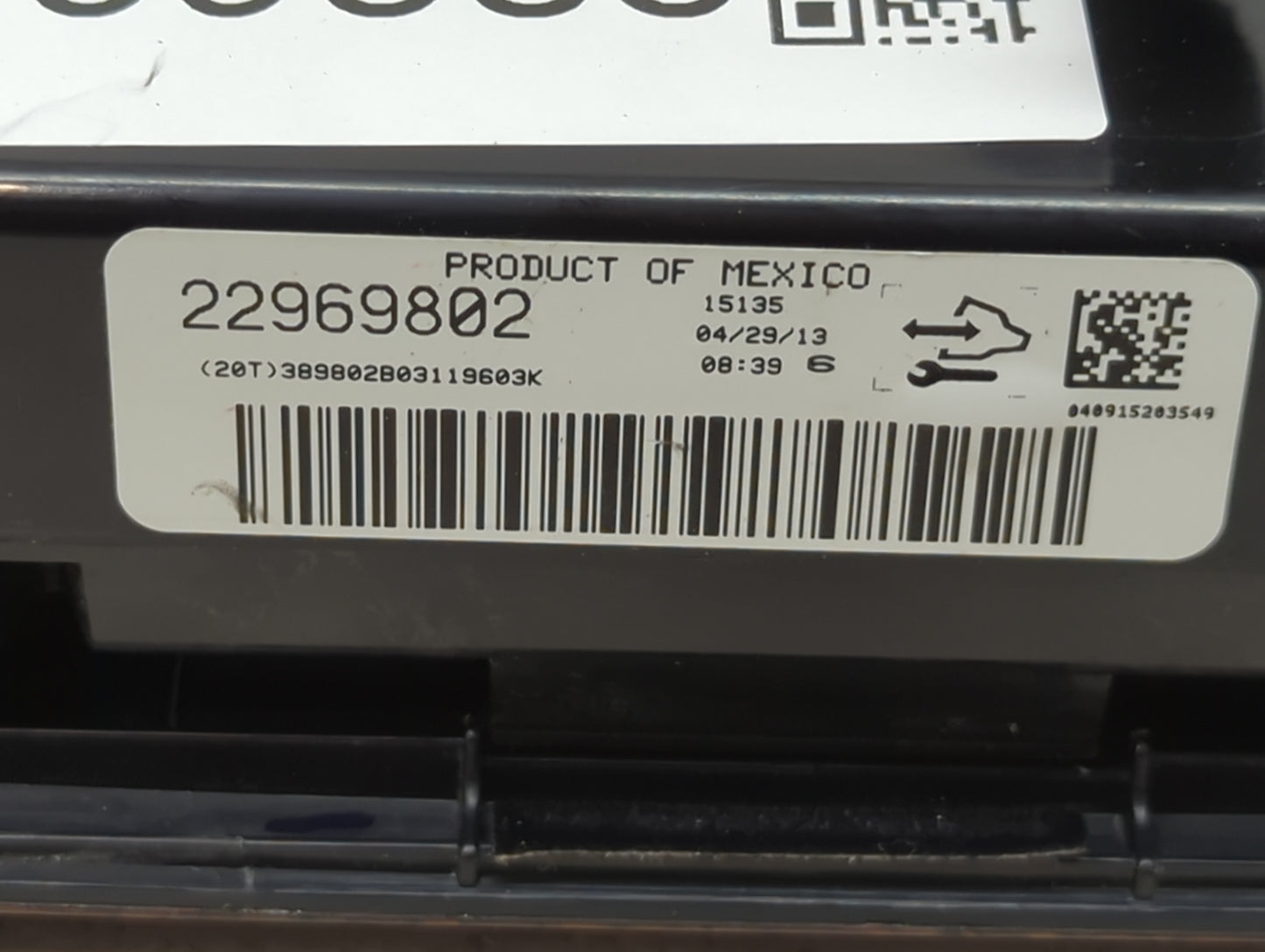2013-2017 Chevrolet Traverse Climate Control Module Temperature AC/Heater Replacement P/N:22969802 Fits OEM Used Auto Parts 