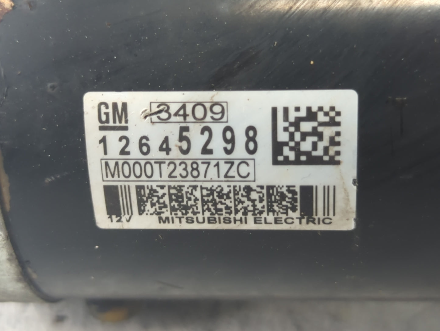 2013 Chevrolet Traverse Car Starter Motor Solenoid OEM P/N:M000T23871ZC 12645298 Fits OEM Used Auto Parts - Oemusedautoparts
