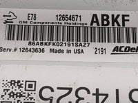 2011-2015 Chevrolet Volt PCM Engine Control Computer ECU ECM PCU OEM P/N:12654671 12643636 Fits Fits 2011 2012 2013 2014 201