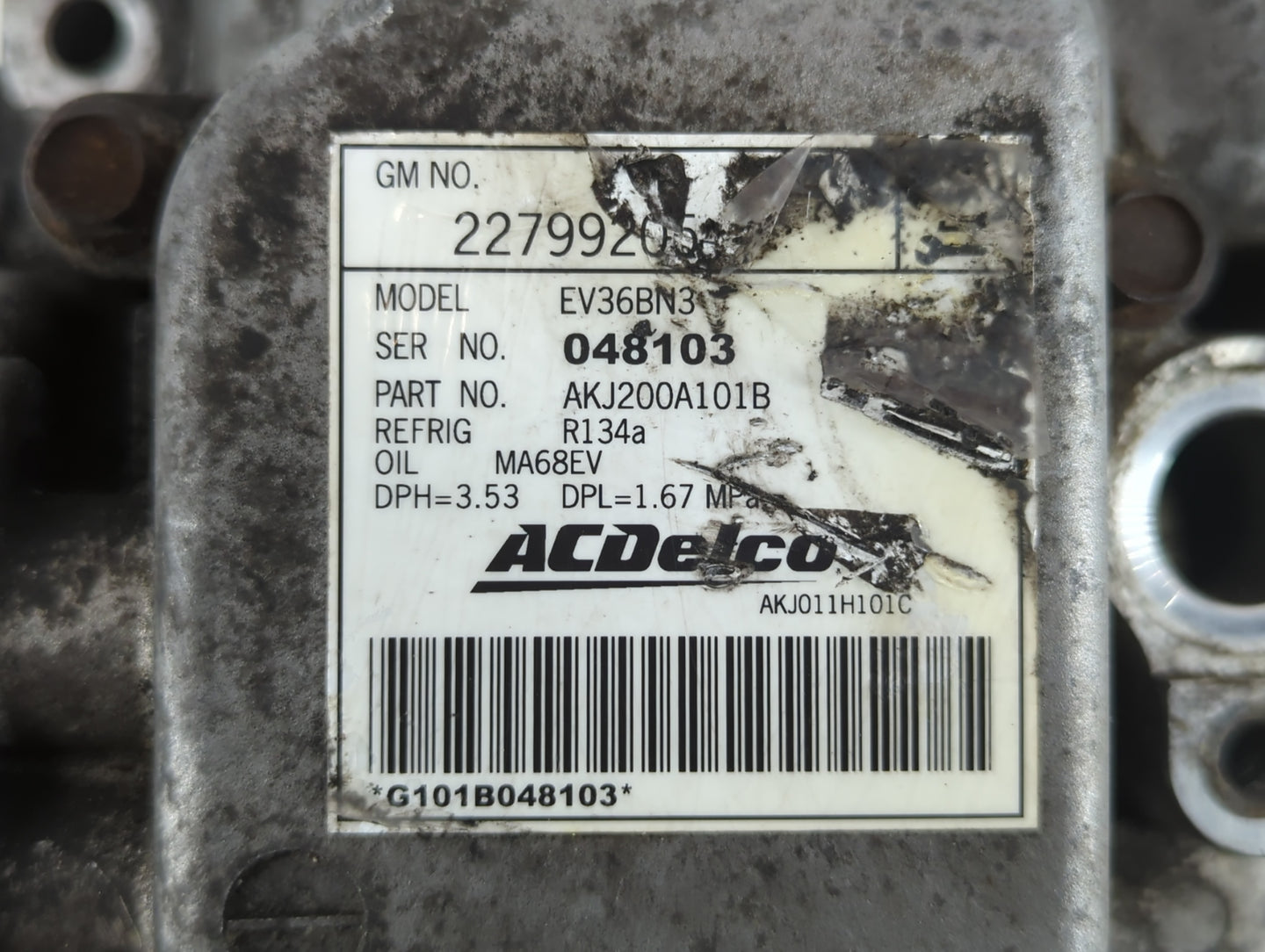 2011-2015 Chevrolet Volt Air Conditioning A/c Ac Compressor Oem - Oemusedautoparts1.com