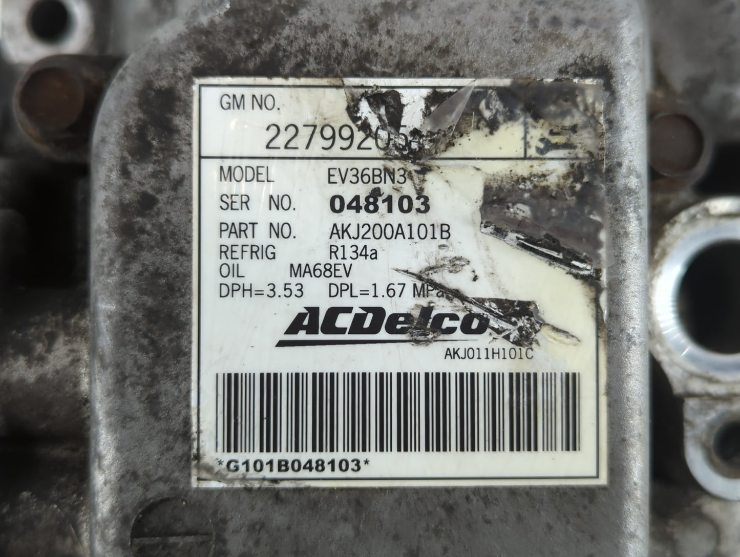 2011-2015 Chevrolet Volt Air Conditioning A/c Ac Compressor Oem - Oemusedautoparts1.com