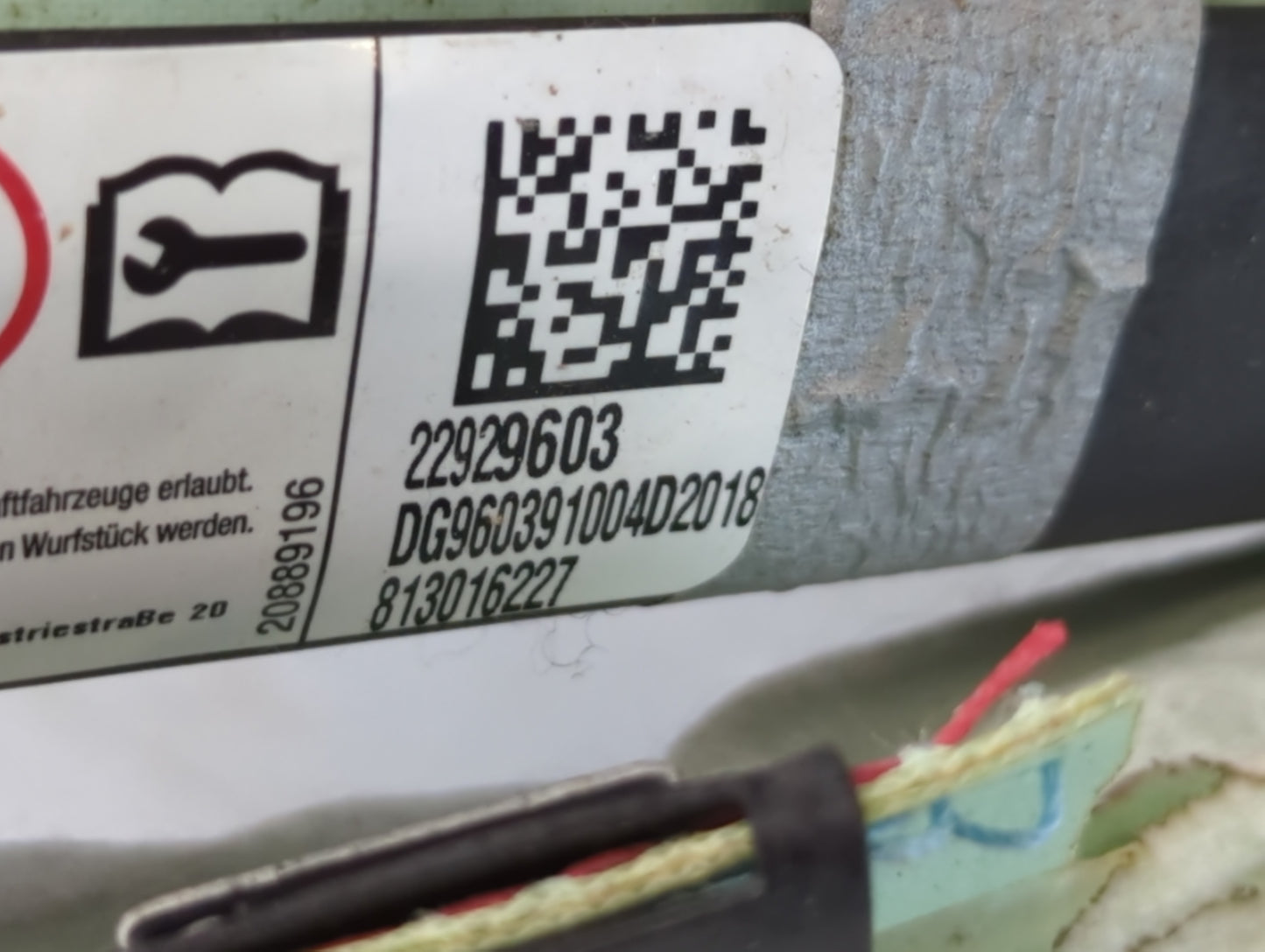 2013-2015 Chevrolet Volt Passenger Curtain Air Bag Oem - Oemusedautoparts1.com