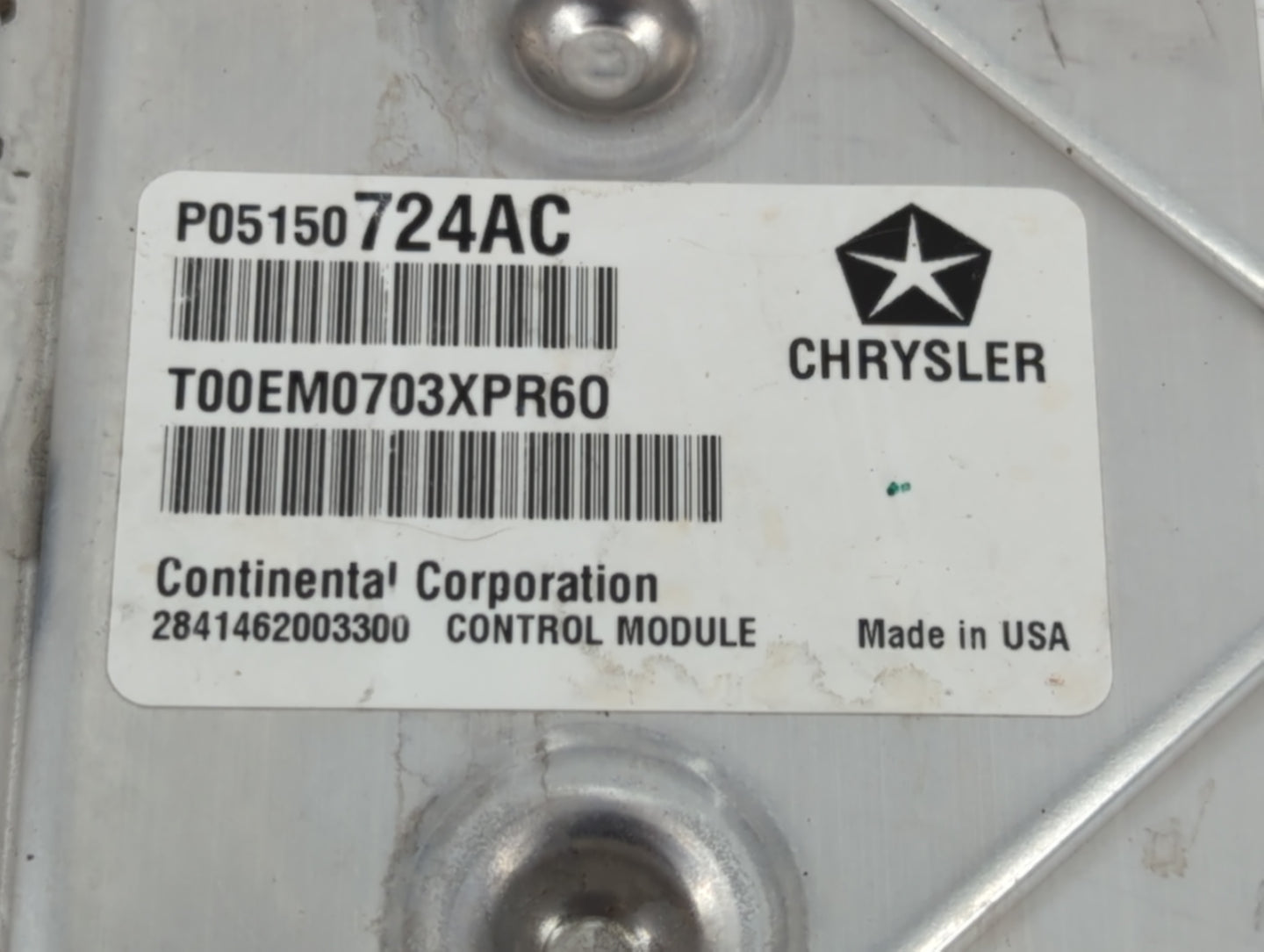 2013 Chrysler 200 PCM Engine Control Computer ECU ECM PCU OEM P/N:P05150724AC Fits OEM Used Auto Parts - Oemusedautoparts1.c