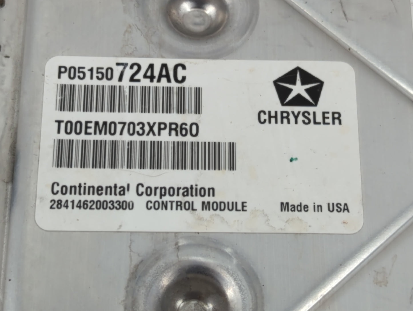 2013 Chrysler 200 PCM Engine Control Computer ECU ECM PCU OEM P/N:P05150724AC Fits OEM Used Auto Parts - Oemusedautoparts1.c