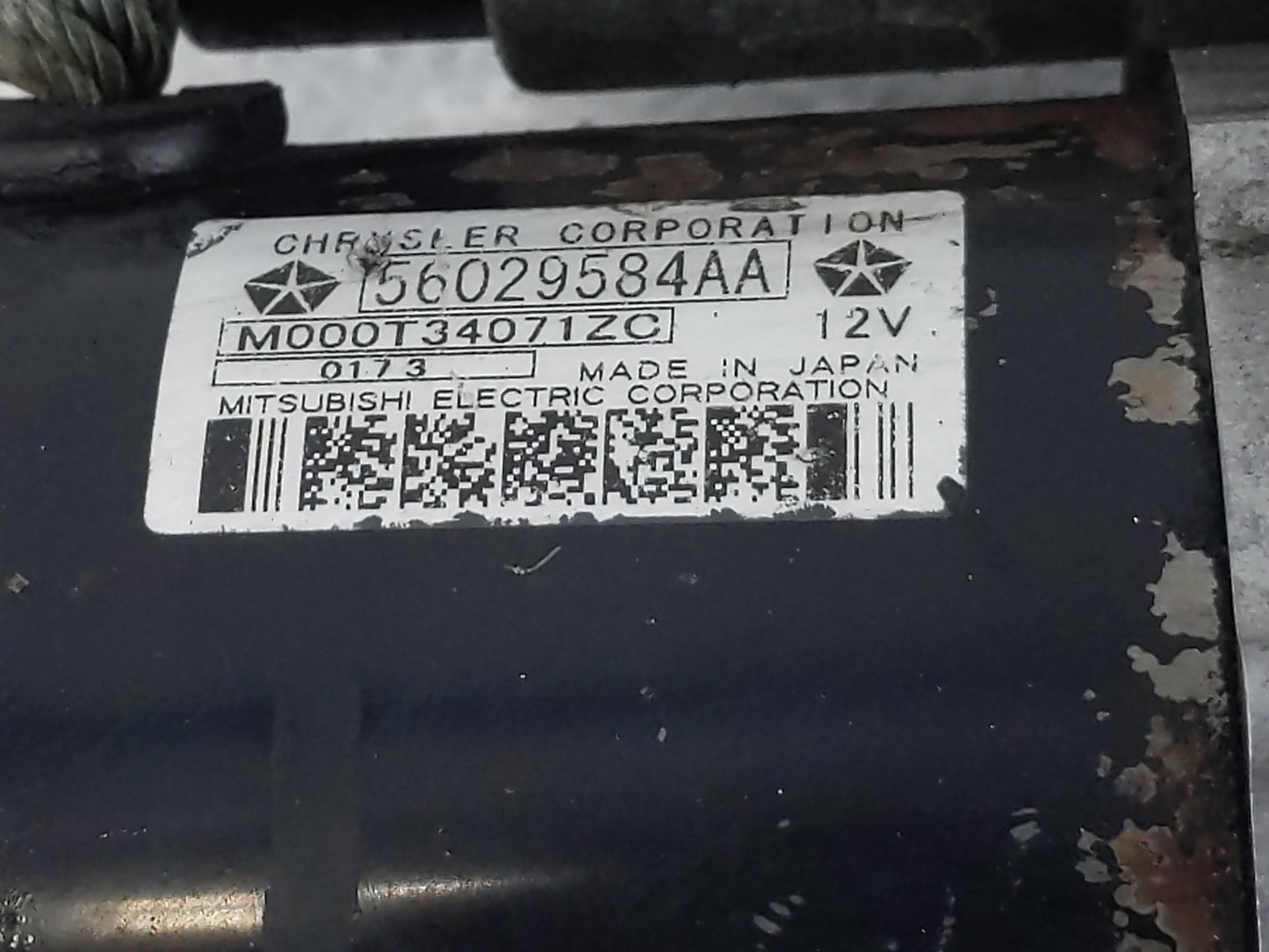 2011-2014 Chrysler 200 Car Starter Motor Solenoid OEM P/N:56029584AA Fits Fits 2011 2012 2013 2014 OEM Used Auto Parts - Oem