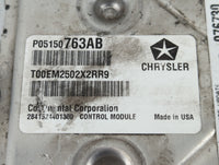 2013 Chrysler 200 PCM Engine Control Computer ECU ECM PCU OEM P/N:P05150763AB Fits OEM Used Auto Parts - Oemusedautoparts1.c