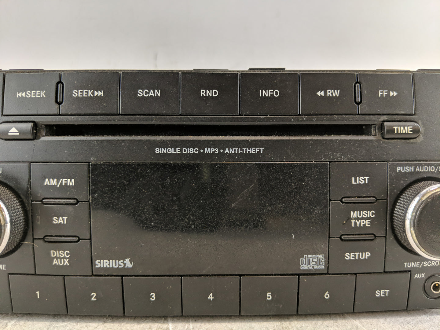 2013-2014 Chrysler 200 Radio AM FM Cd Player Receiver Replacement P/N:P05091163AB Fits Fits 2013 2014 OEM Used Auto Parts - 
