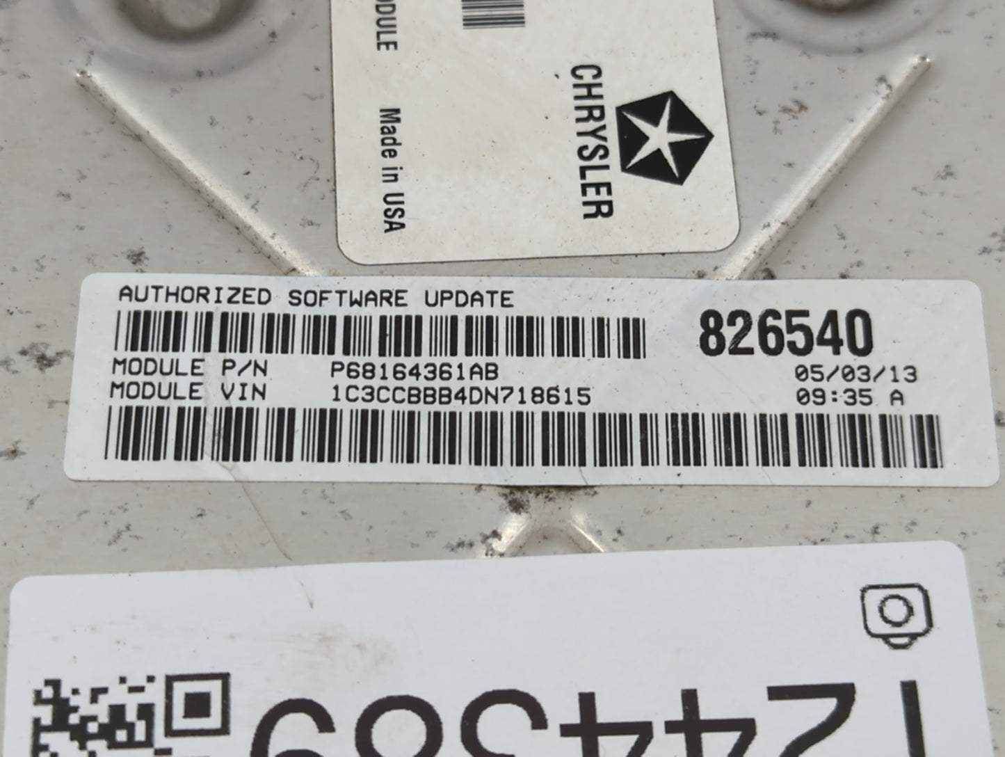 2013 Chrysler 200 PCM Engine Control Computer ECU ECM PCU OEM P/N:P05150761AB Fits OEM Used Auto Parts - Oemusedautoparts1.c