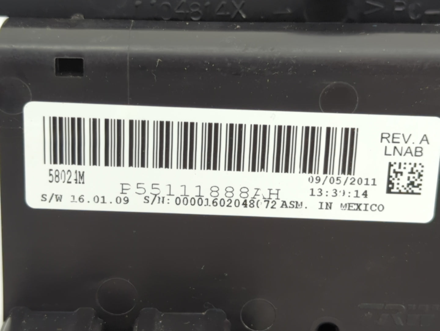 2011-2014 Chrysler 200 Climate Control Module Temperature AC/Heater Replacement P/N:P55111888AH Fits OEM Used Auto Parts - O