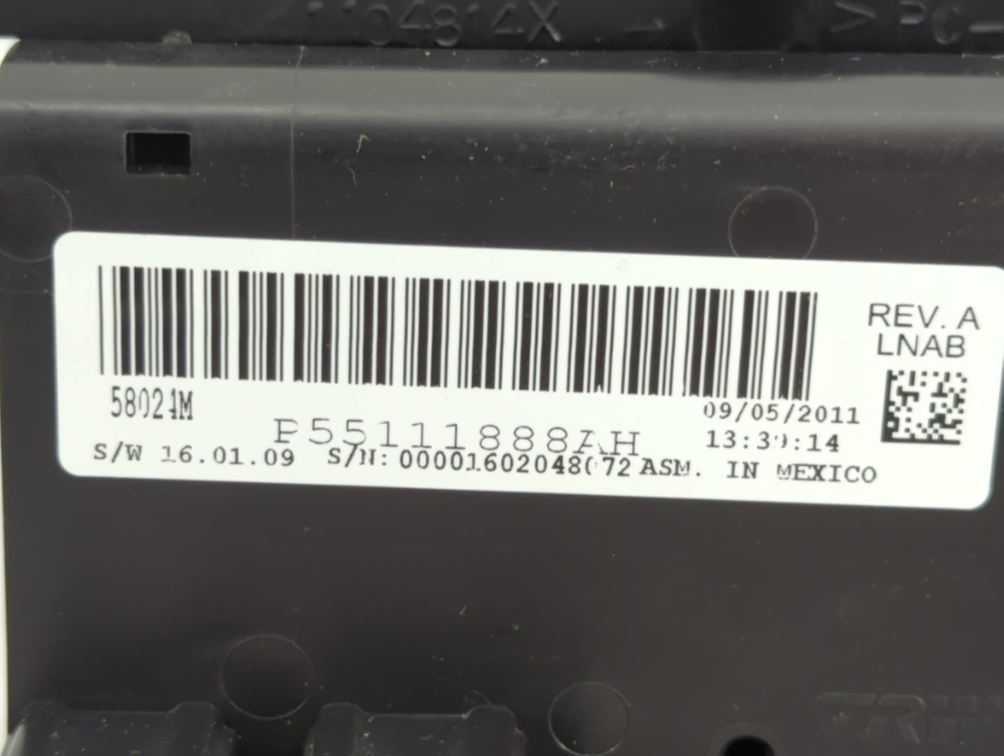 2011-2014 Chrysler 200 Climate Control Module Temperature AC/Heater Replacement P/N:P55111888AH Fits OEM Used Auto Parts - O