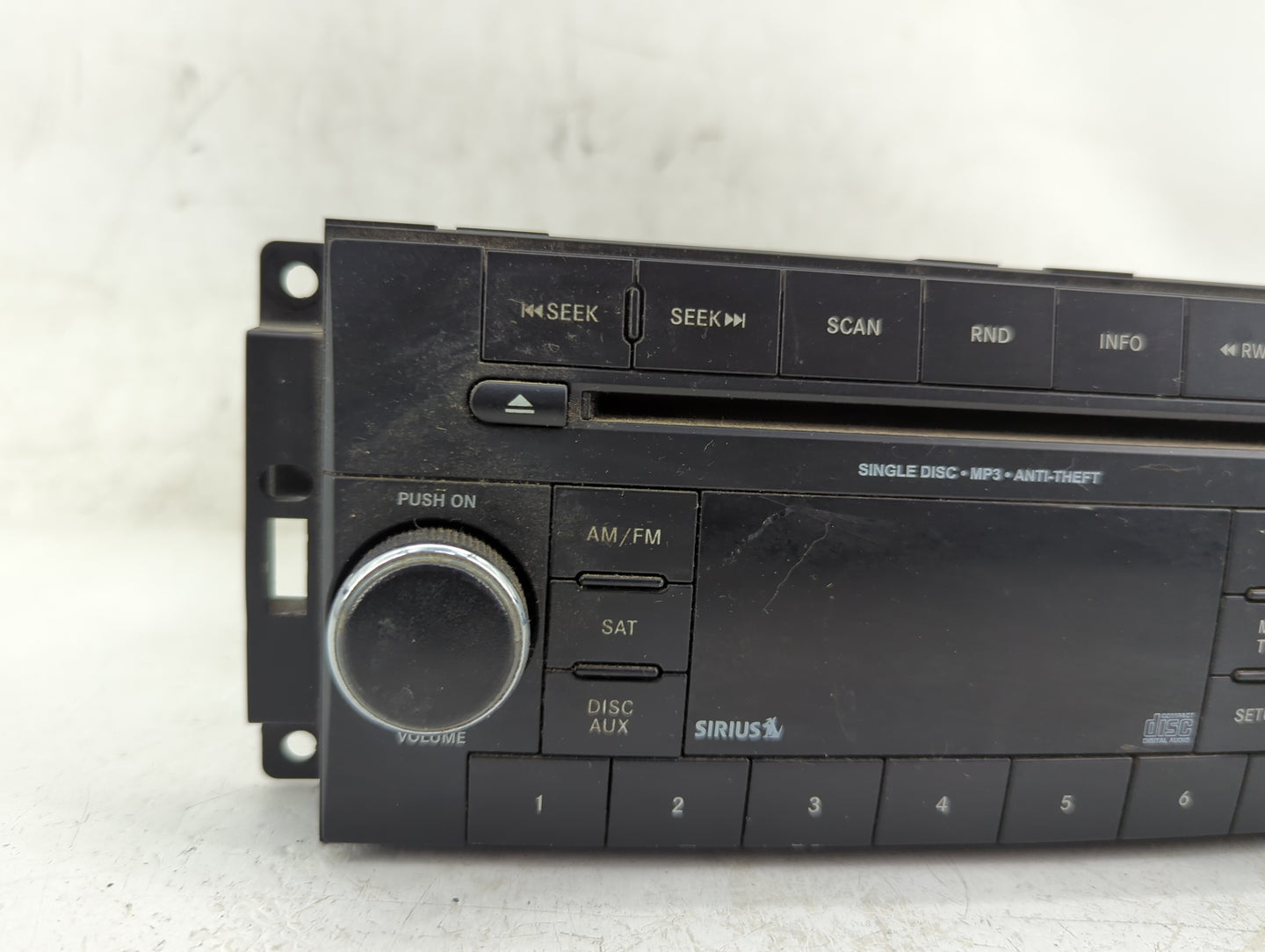 2013-2014 Chrysler 200 Radio AM FM Cd Player Receiver Replacement P/N:P05091163AC Fits Fits 2013 2014 OEM Used Auto Parts - 