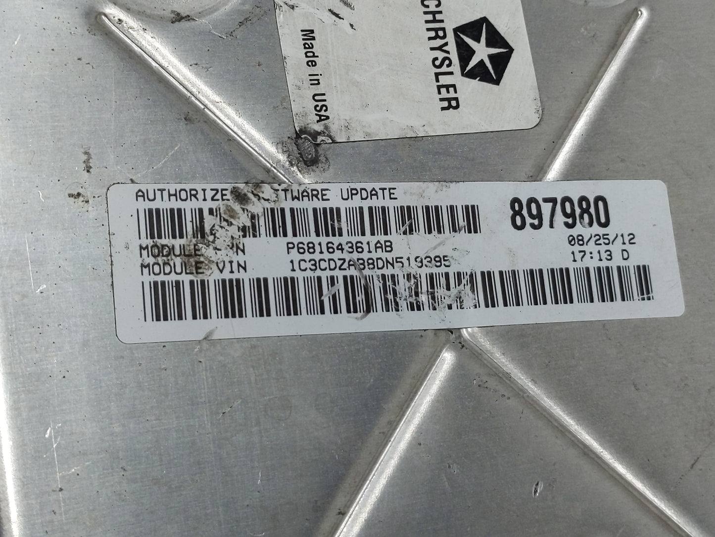 2013 Chrysler 200 PCM Engine Control Computer ECU ECM PCU OEM P/N:05150761AB Fits OEM Used Auto Parts - Oemusedautoparts1.co