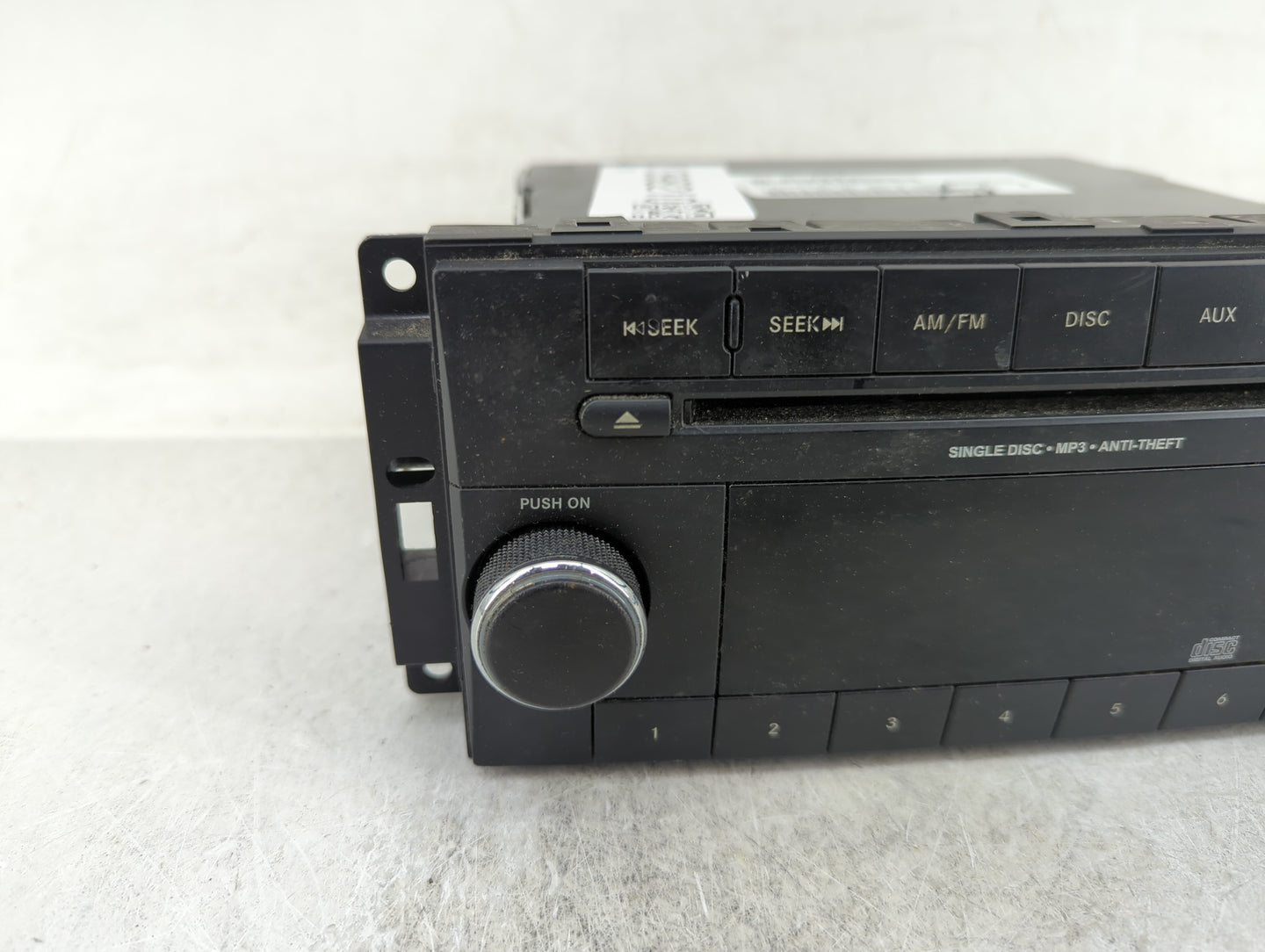 2013-2014 Chrysler 200 Radio AM FM Cd Player Receiver Replacement P/N:P05091195AC Fits Fits 2013 2014 OEM Used Auto Parts - 