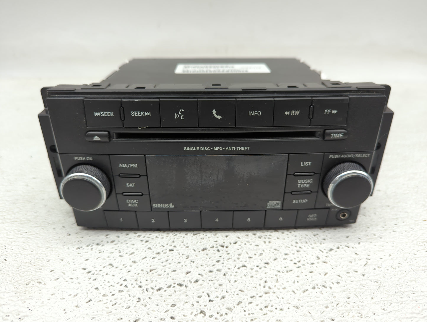 2013-2014 Chrysler 200 Radio AM FM Cd Player Receiver Replacement P/N:P05091197AB Fits Fits 2013 2014 2015 2016 2017 OEM Use