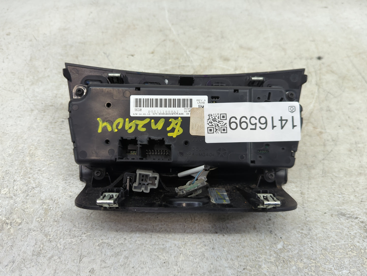 2011-2014 Chrysler 200 Climate Control Module Temperature AC/Heater Replacement P/N:P55111888AI Fits Fits 2010 2011 2012 201