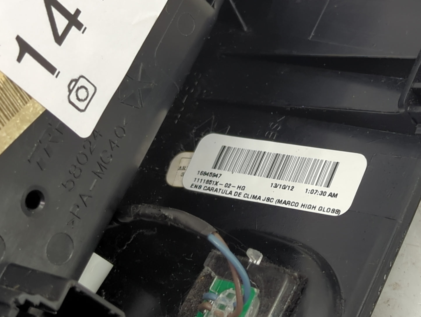 2011-2014 Chrysler 200 Climate Control Module Temperature AC/Heater Replacement Fits Fits 2008 2009 2010 2011 2012 2013 2014
