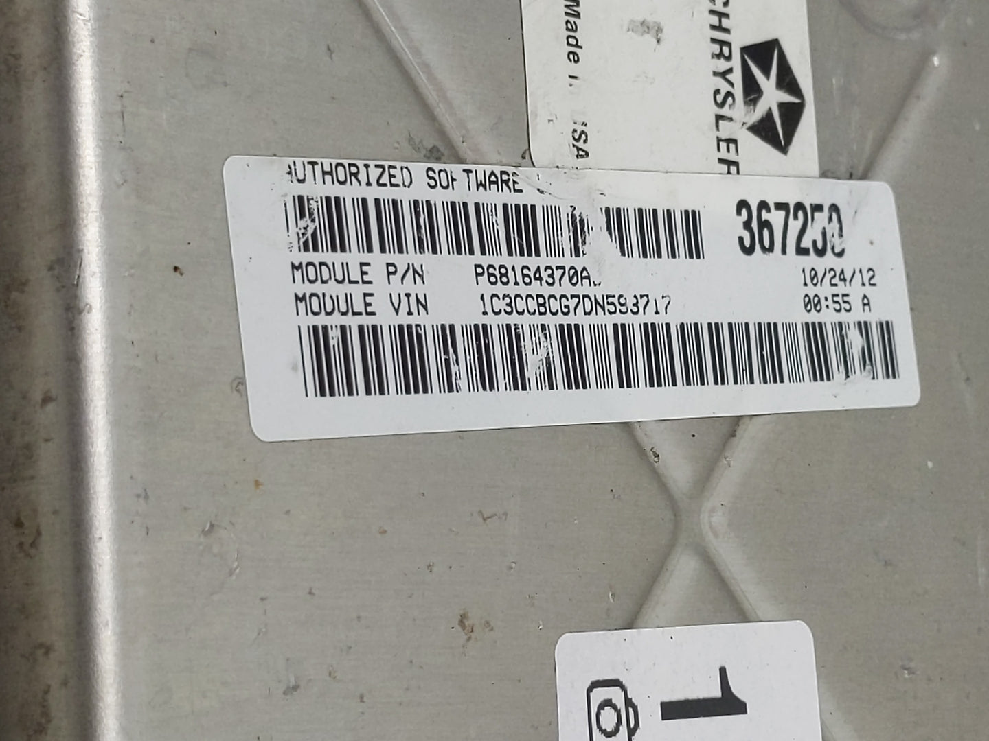 2013 Chrysler 200 PCM Engine Control Computer ECU ECM PCU OEM P/N:P05150724AC Fits OEM Used Auto Parts - Oemusedautoparts1.c