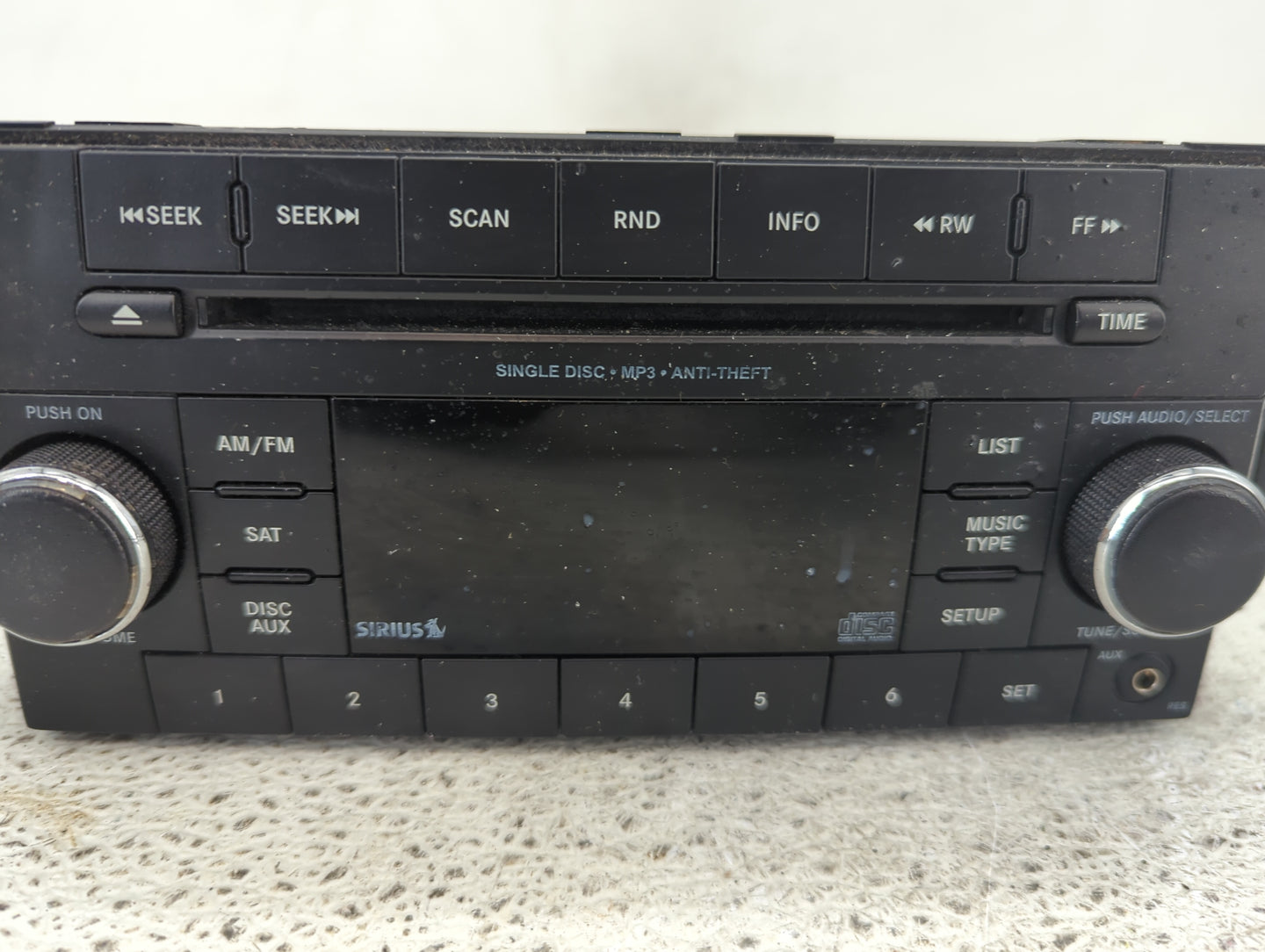 2013-2014 Chrysler 200 Radio AM FM Cd Player Receiver Replacement P/N:P05091163AB Fits Fits 2013 2014 OEM Used Auto Parts - 