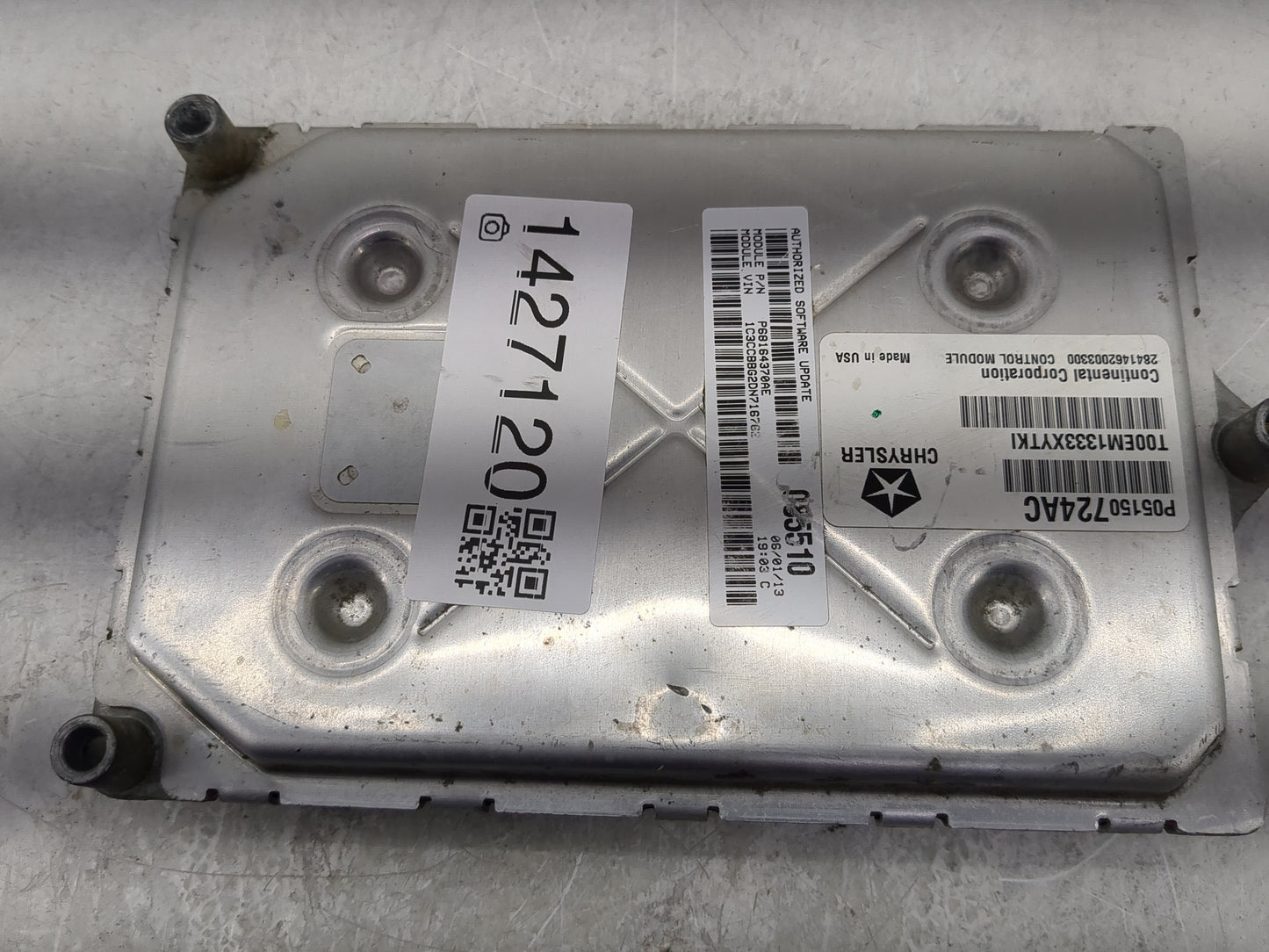 2013 Chrysler 200 PCM Engine Control Computer ECU ECM PCU OEM P/N:P05150724AC P68164370AE Fits OEM Used Auto Parts - Oemused