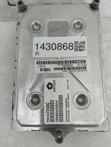 2013 Chrysler 200 PCM Engine Control Computer ECU ECM PCU OEM P/N:P05150724AC T00EM3342XDGV4, P68164370AD Fits OEM Used Auto