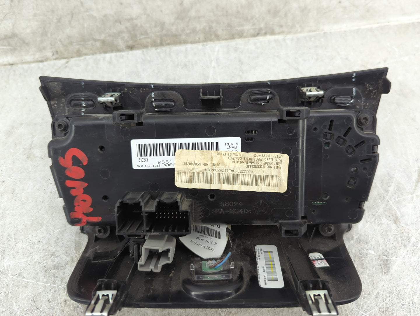 2011-2014 Chrysler 200 Climate Control Module Temperature AC/Heater Replacement P/N:1F330XBAD Fits OEM Used Auto Parts - Oem