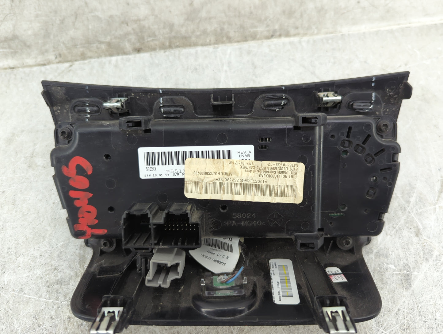 2011-2014 Chrysler 200 Climate Control Module Temperature AC/Heater Replacement P/N:1F330XBAD Fits OEM Used Auto Parts - Oem