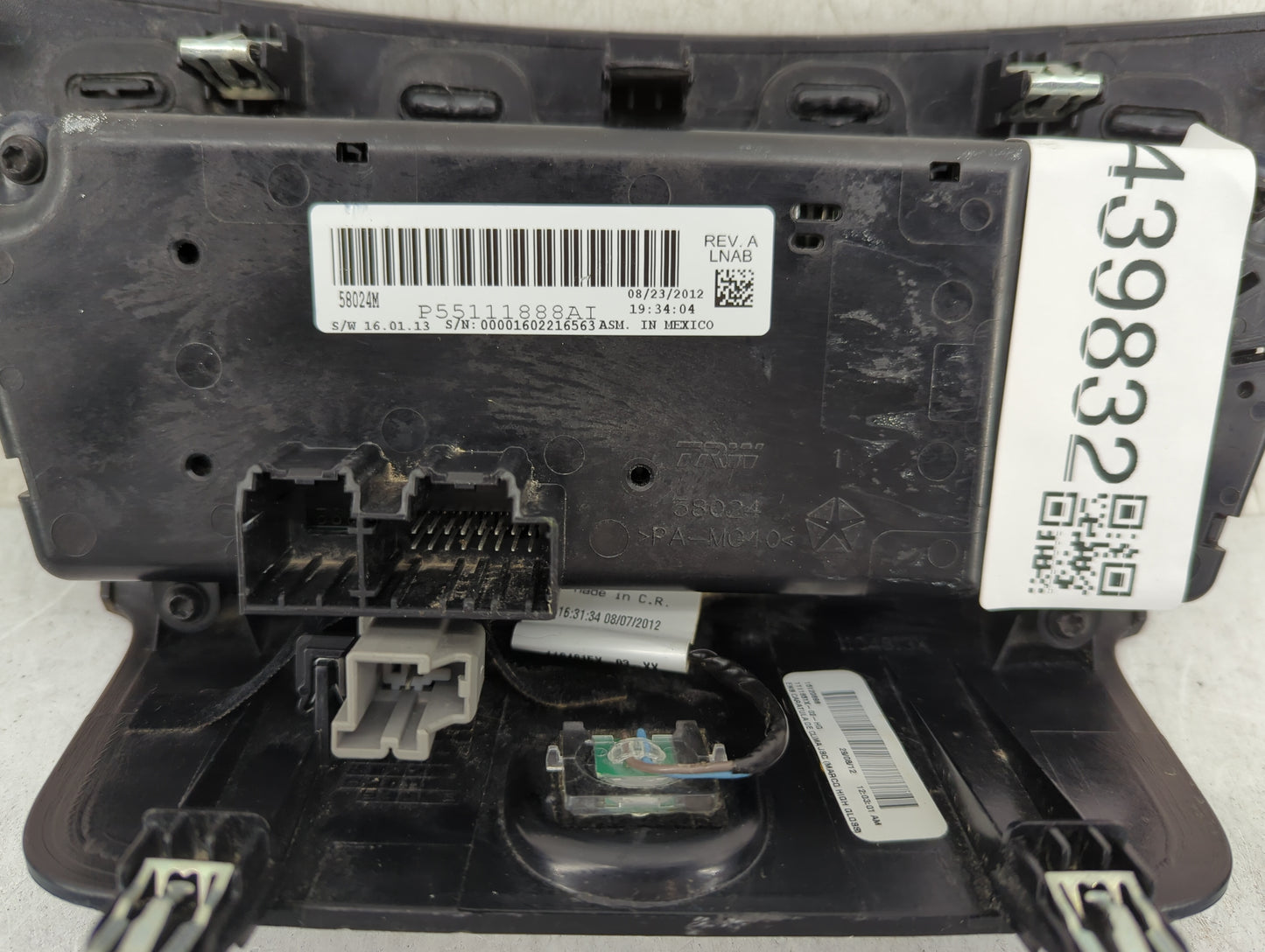 2011-2014 Chrysler 200 Climate Control Module Temperature AC/Heater Replacement P/N:P55111888AI Fits OEM Used Auto Parts - O
