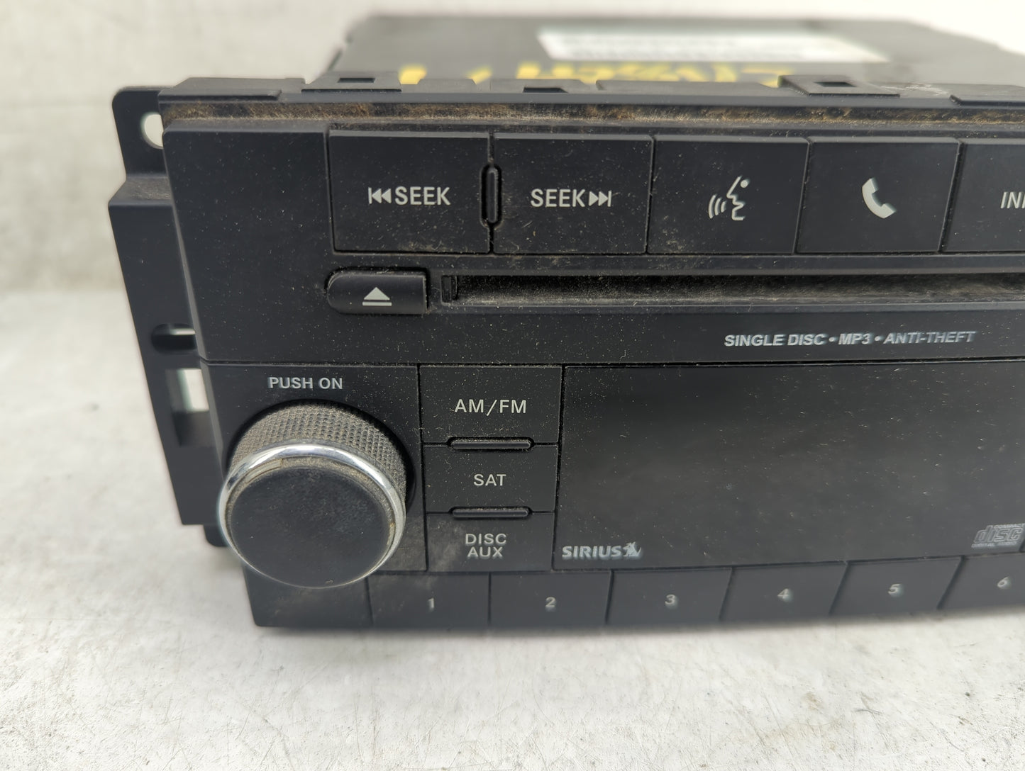 2013-2014 Chrysler 200 Radio AM FM Cd Player Receiver Replacement P/N:P05091197AC SPNP05091197AC Fits Fits 2013 2014 OEM Use