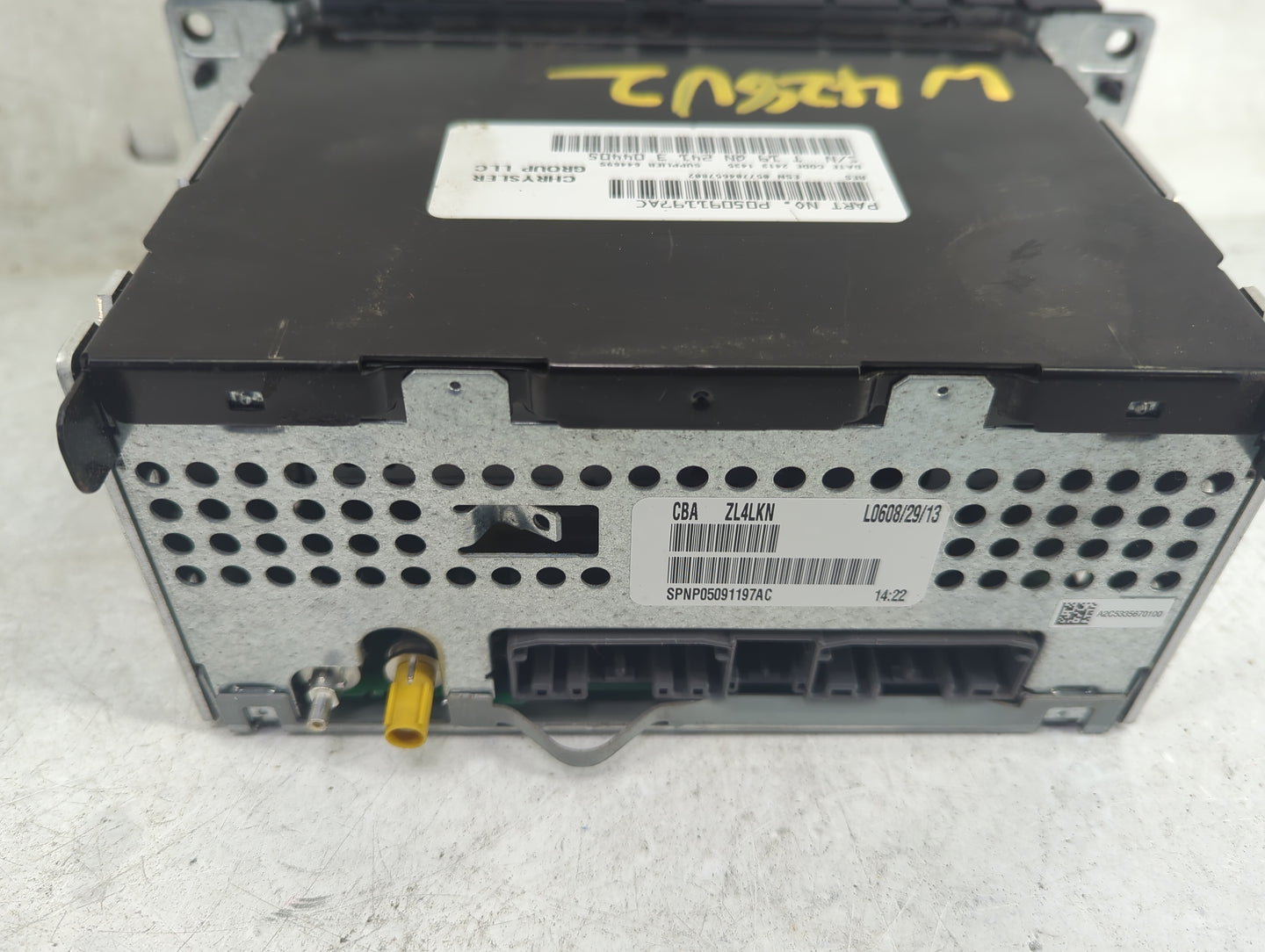 2013-2014 Chrysler 200 Radio AM FM Cd Player Receiver Replacement P/N:P05091197AC SPNP05091197AC Fits Fits 2013 2014 OEM Use