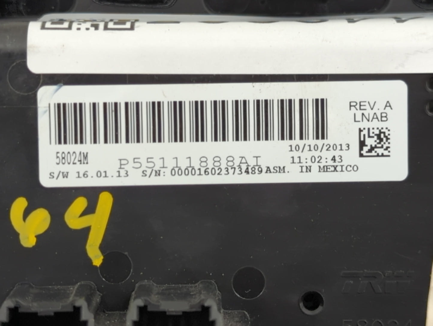 2011-2014 Chrysler 200 Climate Control Module Temperature AC/Heater Replacement P/N:P55111888AI 55111888AI Fits OEM Used Aut