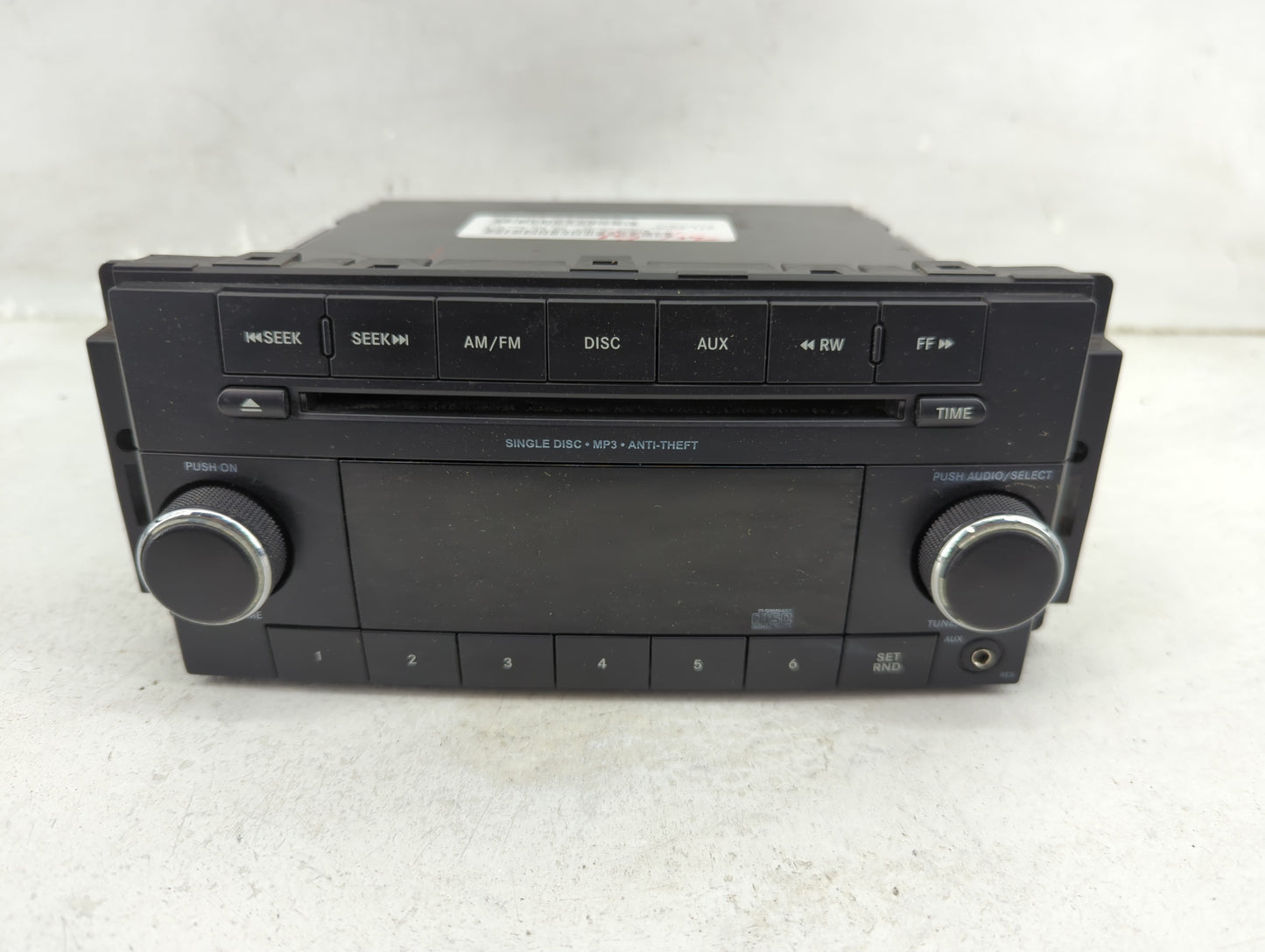 2013-2014 Chrysler 200 Radio AM FM Cd Player Receiver Replacement P/N:P05091195AC Fits Fits 2013 2014 OEM Used Auto Parts - 