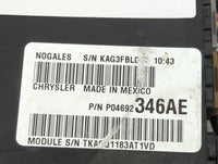 2013 Chrysler 200 Fusebox Fuse Box Panel Relay Module P/N:P04692346AE Fits OEM Used Auto Parts - Oemusedautoparts1.com