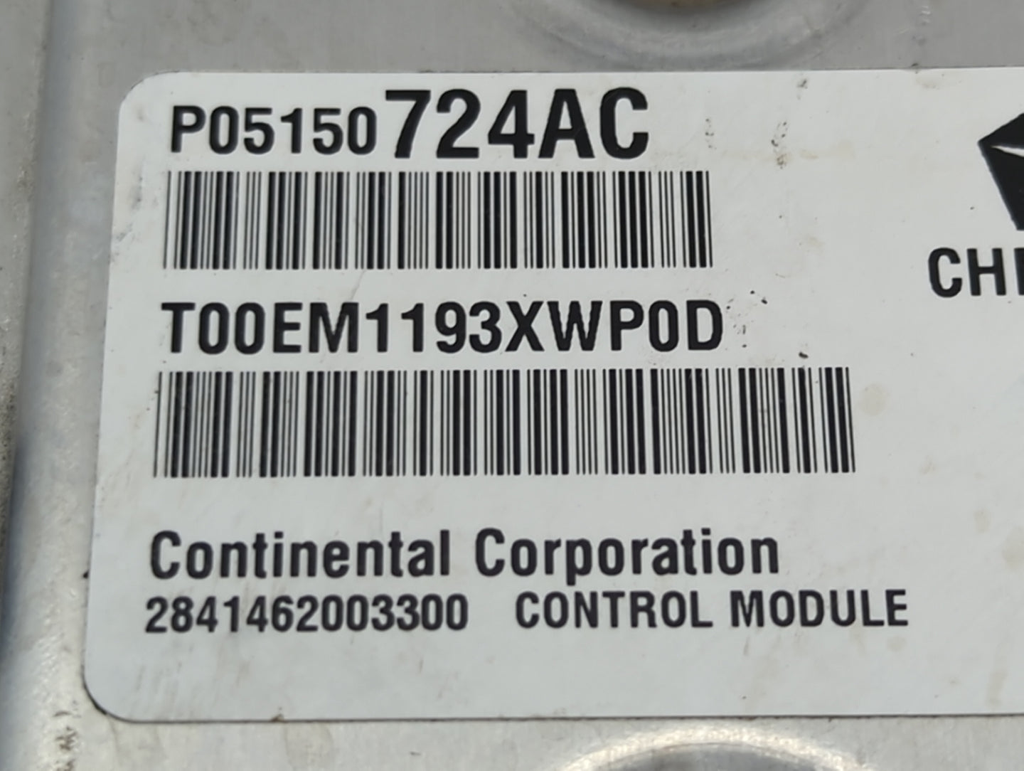 2013 Chrysler 200 PCM Engine Control Computer ECU ECM PCU OEM P/N:P05150724AC T00EM1193XWP0D Fits OEM Used Auto Parts - Oemu