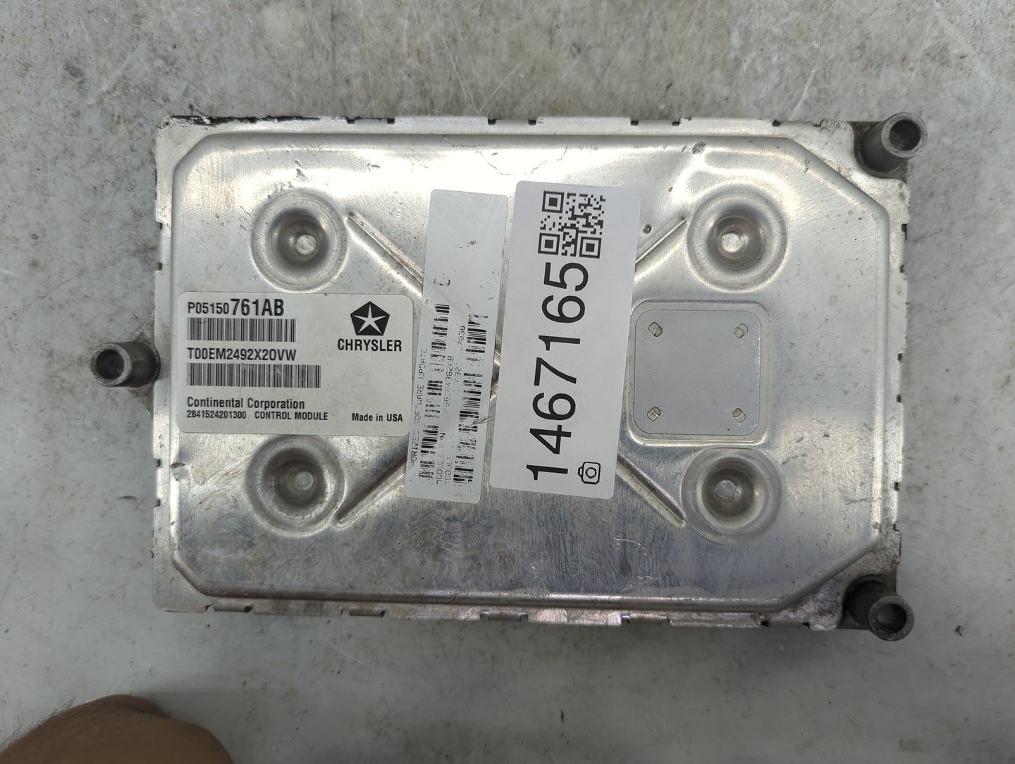 2013 Chrysler 200 PCM Engine Control Computer ECU ECM PCU OEM P/N:P05150761AB T00EM2492X20VW Fits OEM Used Auto Parts - Oemu