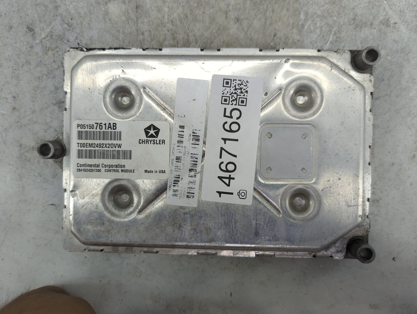 2013 Chrysler 200 PCM Engine Control Computer ECU ECM PCU OEM P/N:P05150761AB T00EM2492X20VW Fits OEM Used Auto Parts - Oemu