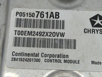 2013 Chrysler 200 PCM Engine Control Computer ECU ECM PCU OEM P/N:P05150761AB T00EM2492X20VW Fits OEM Used Auto Parts - Oemu