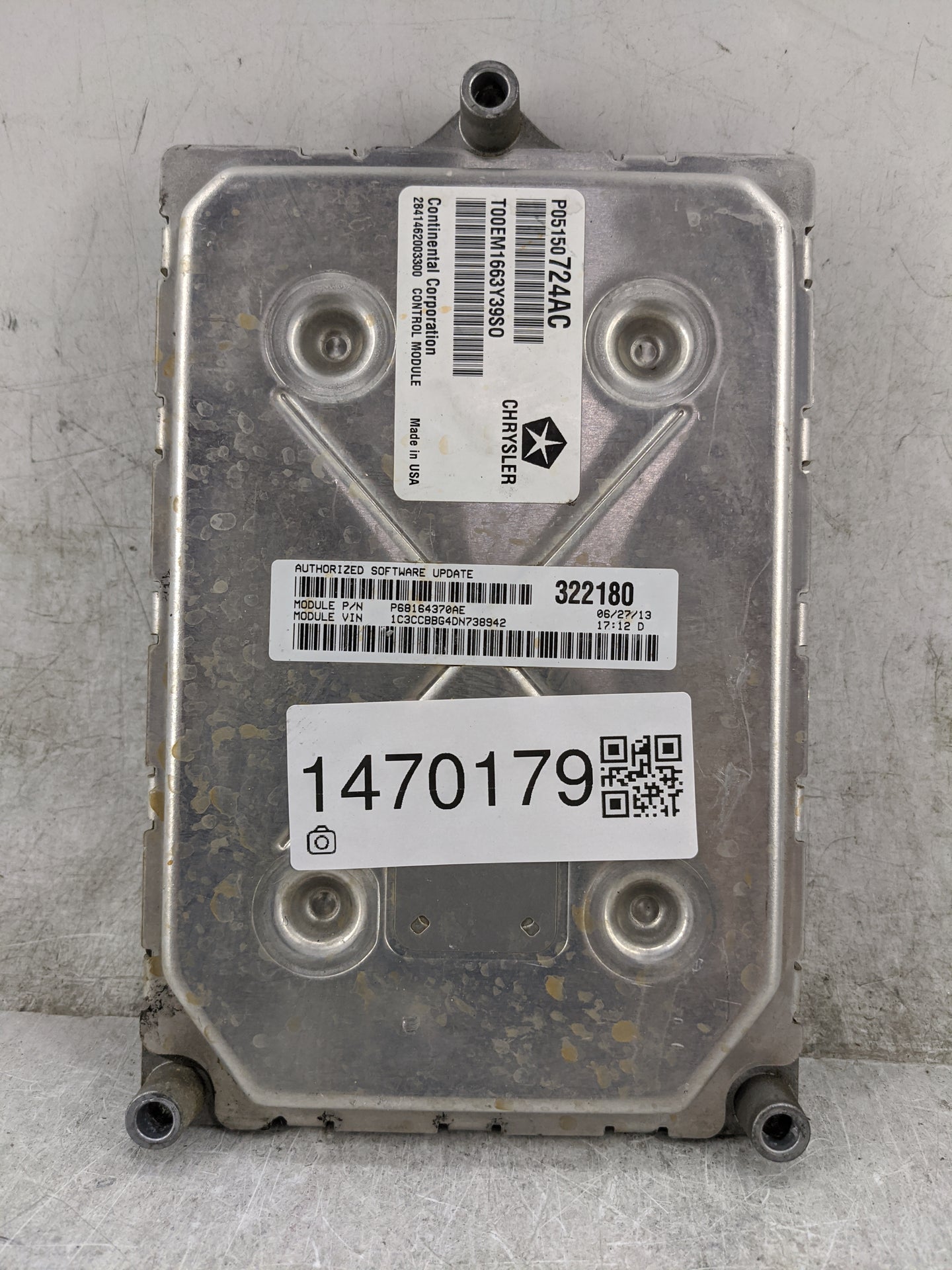 2013 Chrysler 200 PCM Engine Control Computer ECU ECM PCU OEM P/N:P05150724AC P68164370AE Fits OEM Used Auto Parts - Oemused