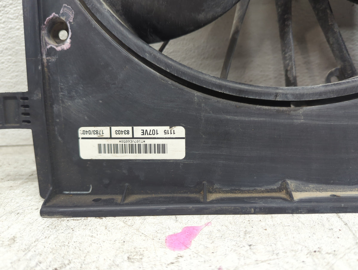 2011-2014 Chrysler 200 Electric Radiator Cooling Fan Motor Assembly P/N:1107UE6058 1115 107VE, 83403 Fits Fits 2011 2012 201