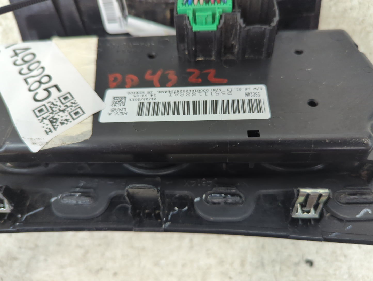 2011-2014 Chrysler 200 Climate Control Module Temperature AC/Heater Replacement P/N:P55111888AT 5802M Fits OEM Used Auto Par
