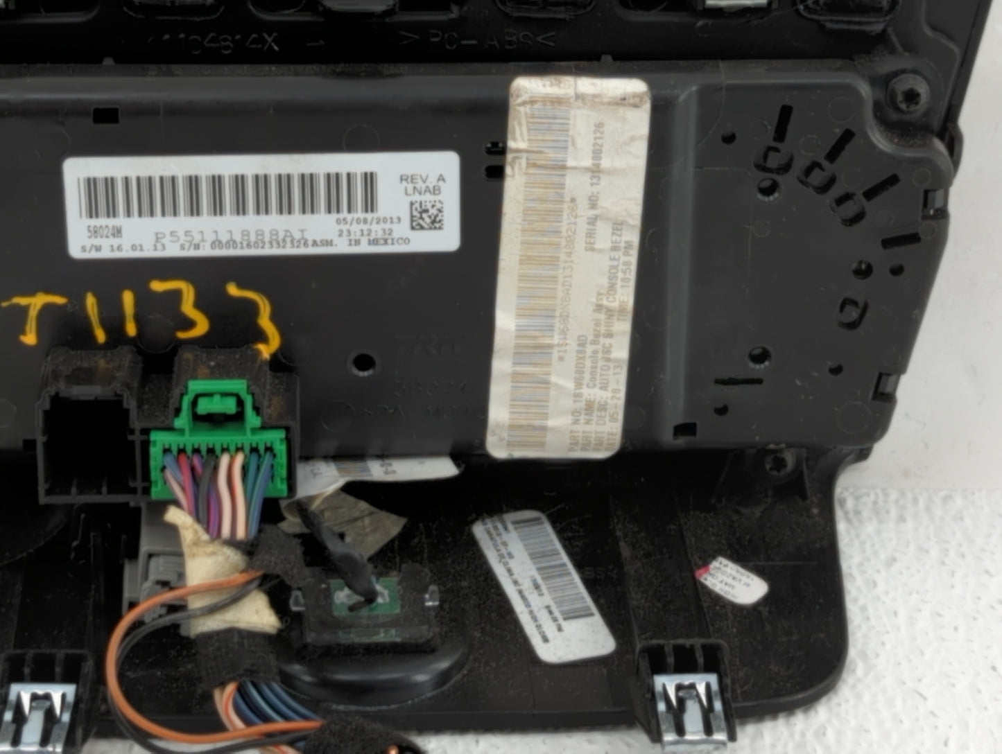 2011-2014 Chrysler 200 Climate Control Module Temperature AC/Heater Replacement P/N:P55111888AC P55111888AF Fits OEM Used Au