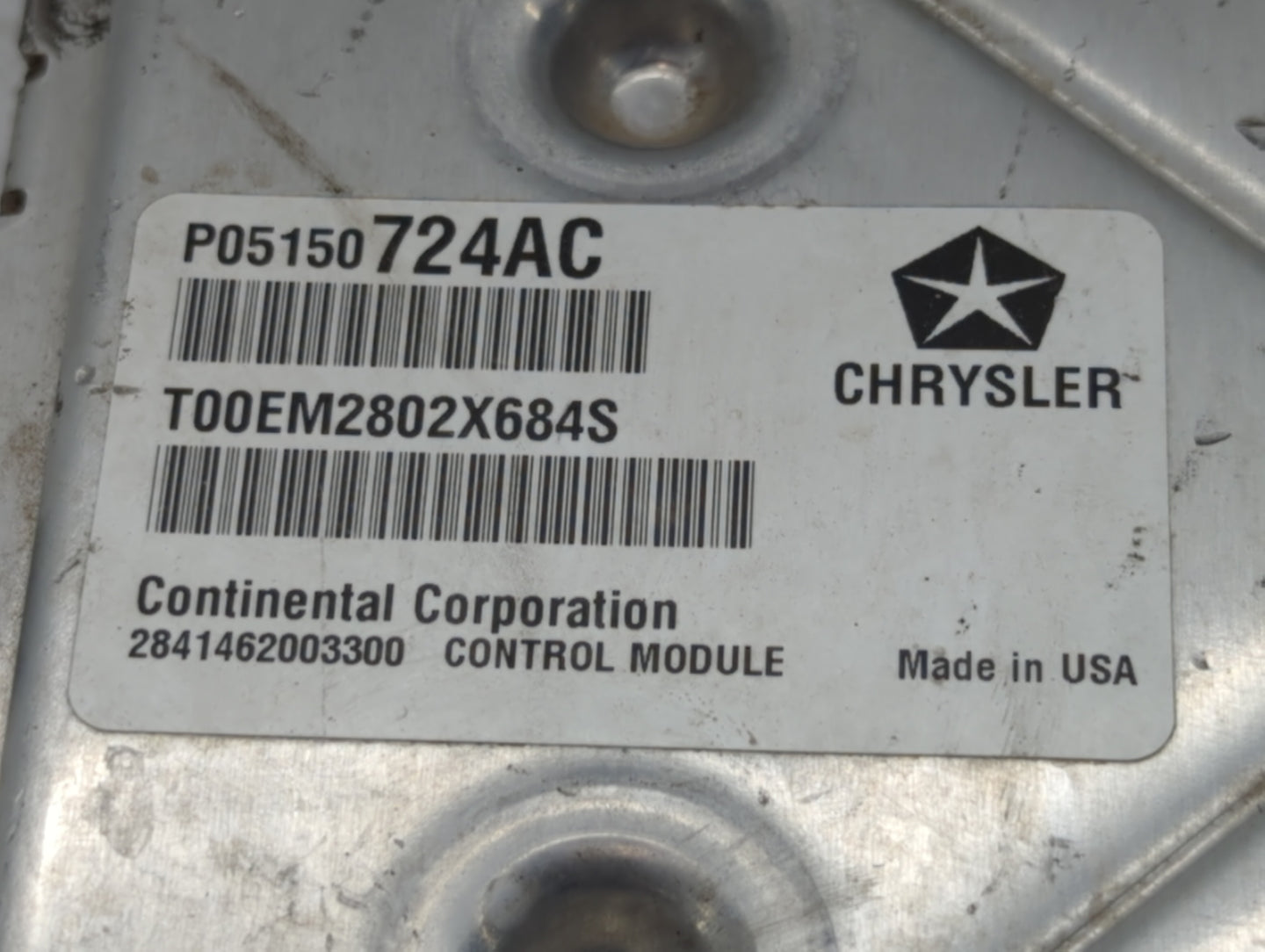 2013 Chrysler 200 PCM Engine Control Computer ECU ECM PCU OEM P/N:P05150724AC P68164370AE, P051507603AB, P68164370AD Fits OE