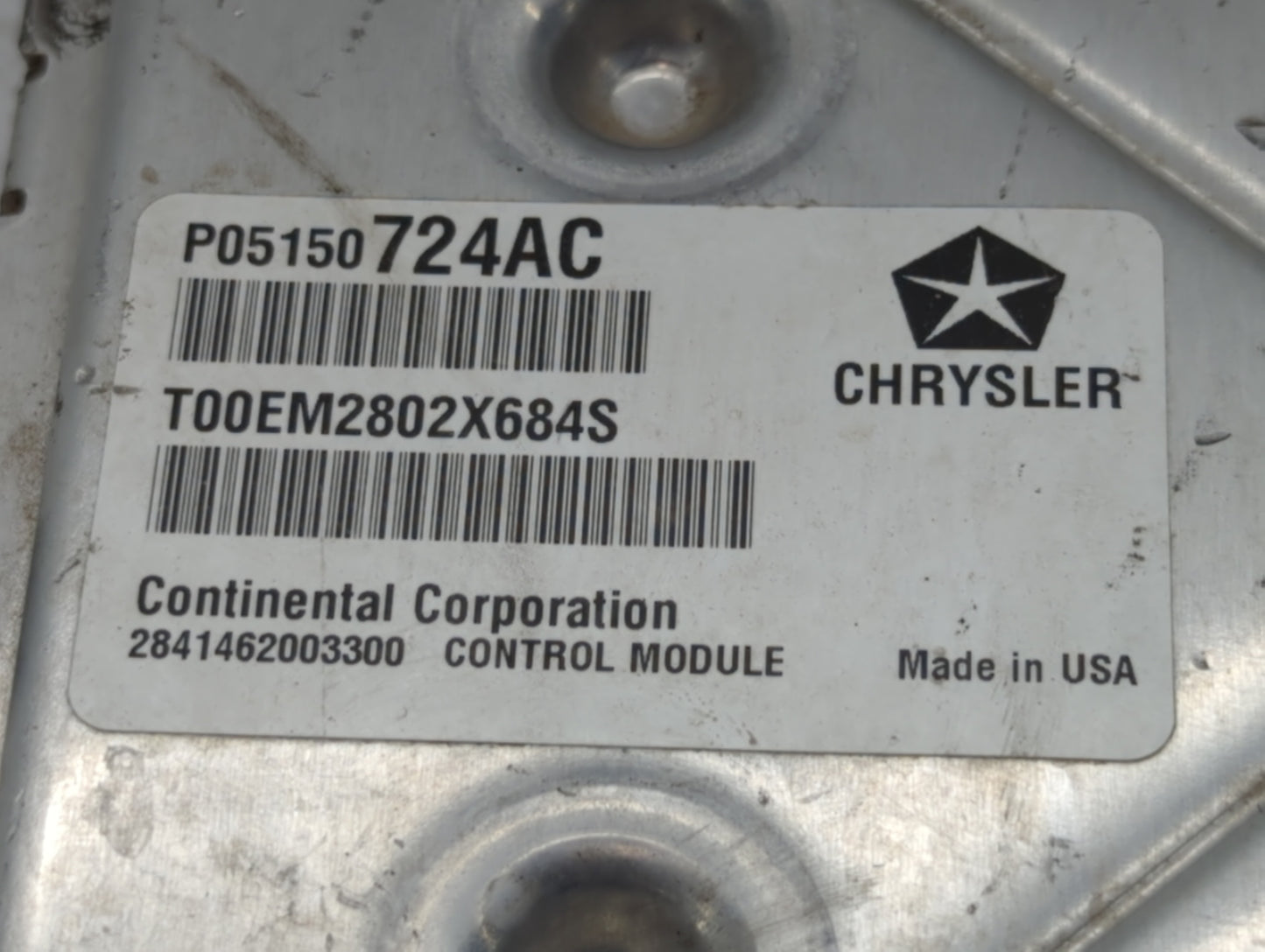 2013 Chrysler 200 PCM Engine Control Computer ECU ECM PCU OEM P/N:P05150724AC P68164370AE, P051507603AB, P68164370AD Fits OE
