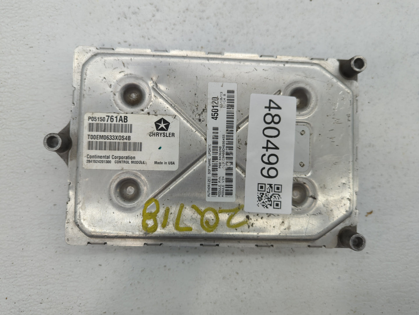 2013 Chrysler 200 PCM Engine Control Computer ECU ECM PCU OEM P/N:P05150761AB 39199-2G051, P05150763AB, P68164361AB Fits OEM