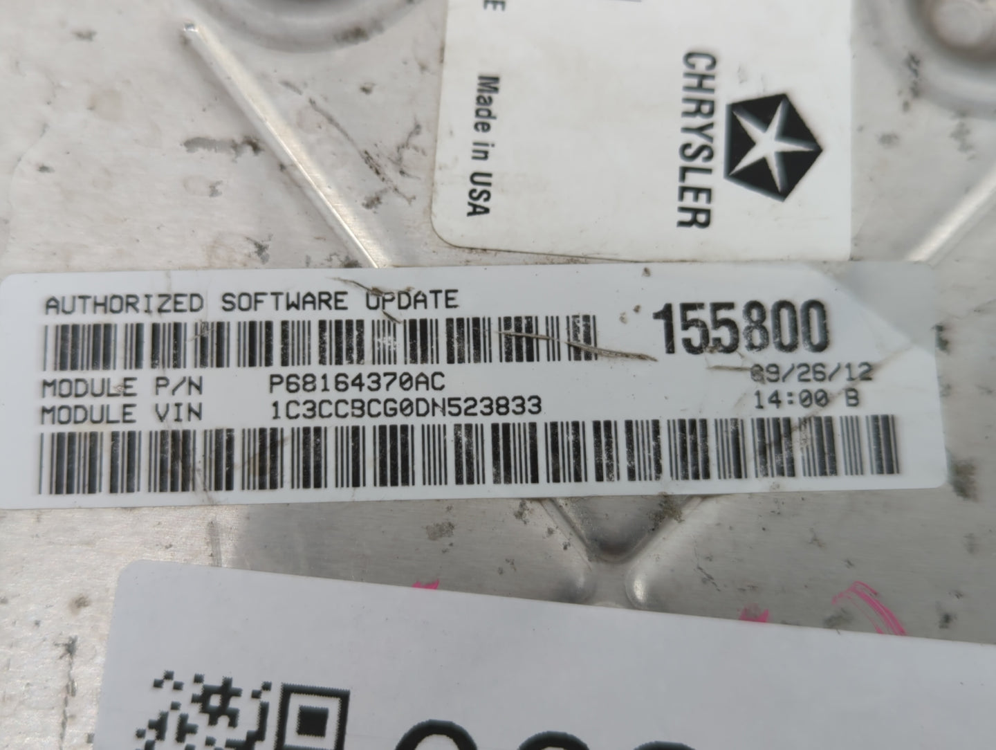 2013 Chrysler 200 PCM Engine Control Computer ECU ECM PCU OEM P/N:P05150724AC P68164370AE, P051507603AB, P68164370AD Fits OE