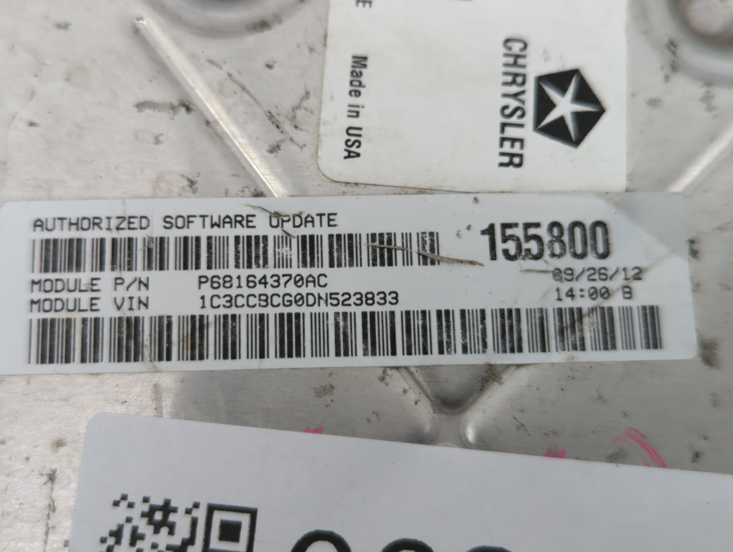 2013 Chrysler 200 PCM Engine Control Computer ECU ECM PCU OEM P/N:P05150724AC P68164370AE, P051507603AB, P68164370AD Fits OE