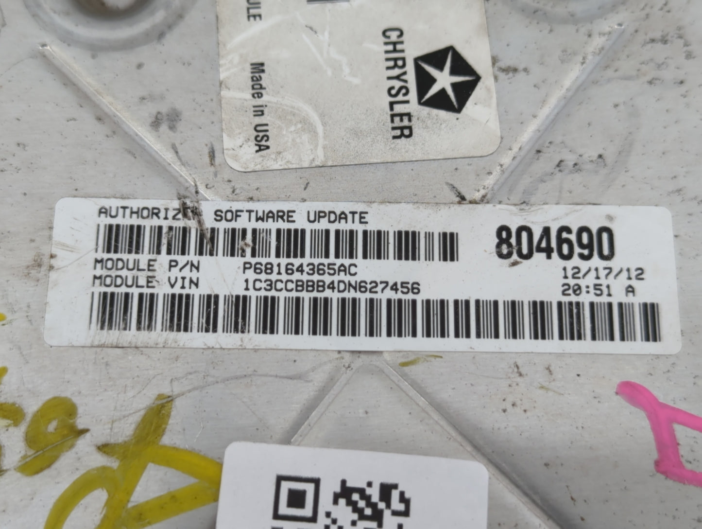 2013 Chrysler 200 PCM Engine Control Computer ECU ECM PCU OEM P/N:P05150763AB P68164366AB, P68164364AC, P05150761AB Fits OEM